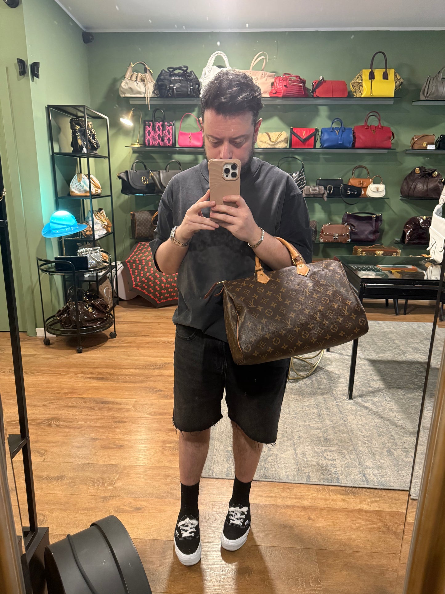 LOUIS VUITTON MONOGRAM SPEEDY 35 BOSTON BAG