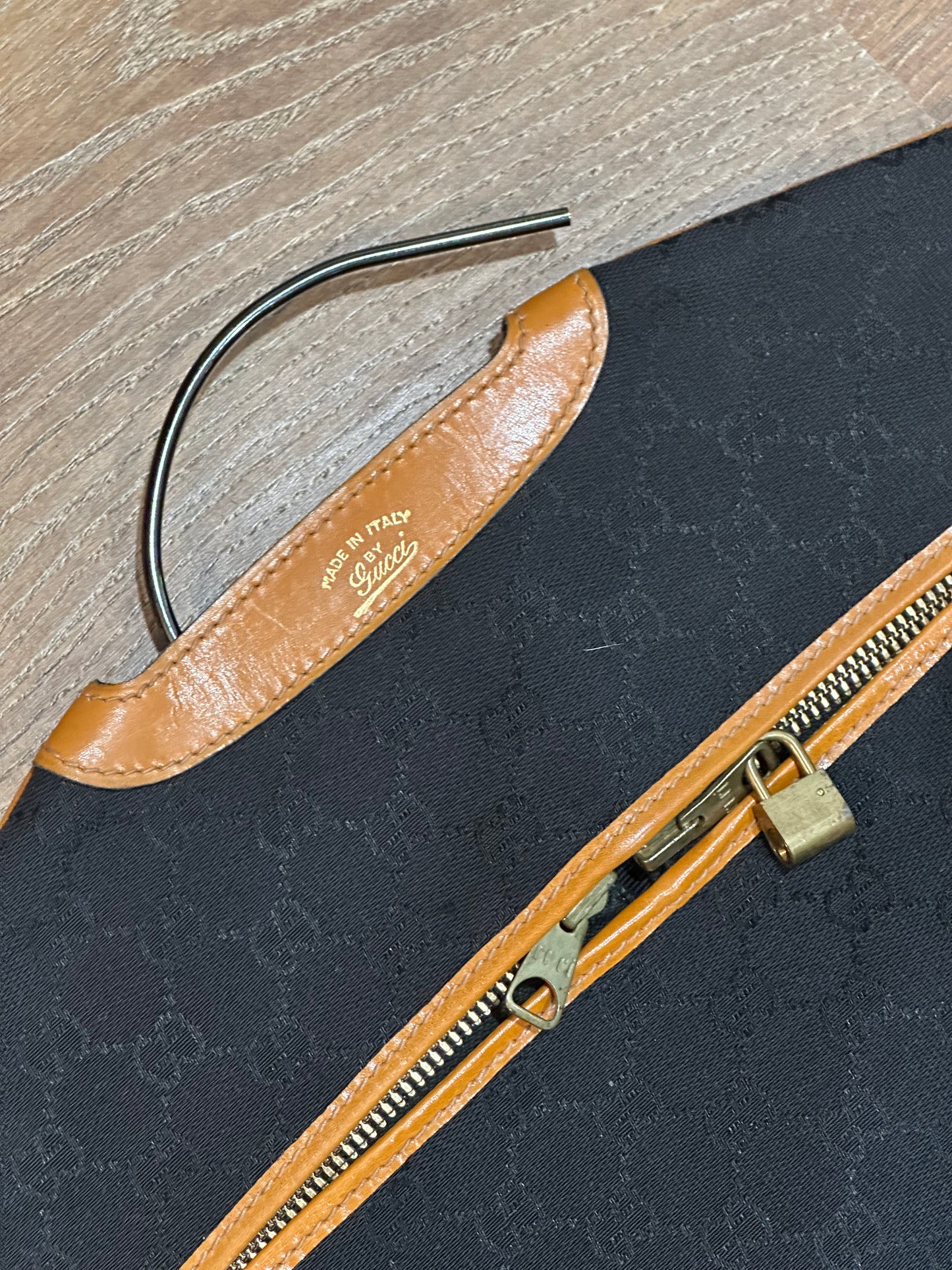GUCCI BLACK MONOGRAM CLOTHES HANGER