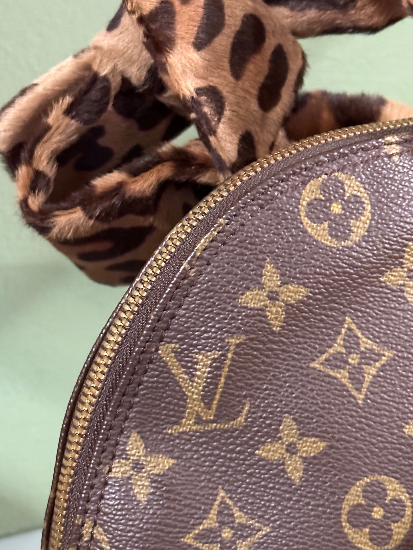 ALAIA X LOUIS VUITTON LEOPARD PONYHAIR ALMA HANDBAG