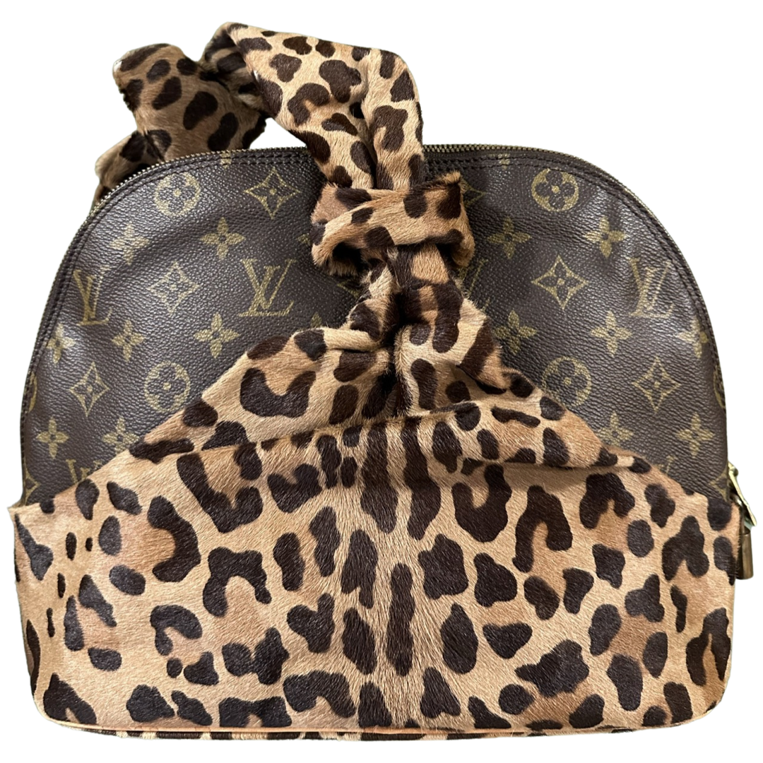 ALAIA X LOUIS VUITTON LEOPARD PONYHAIR ALMA HANDBAG