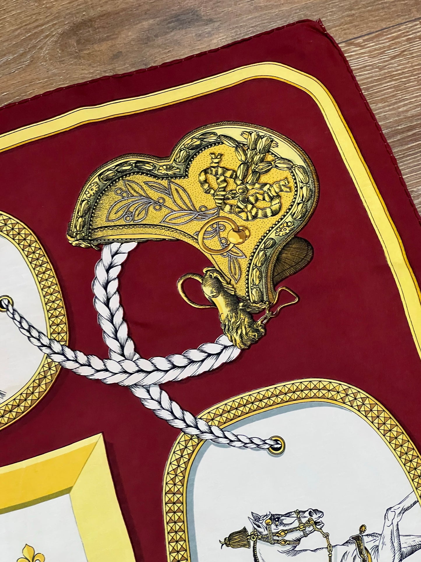 HERMES GRAND APPARAT SILK SCARF
