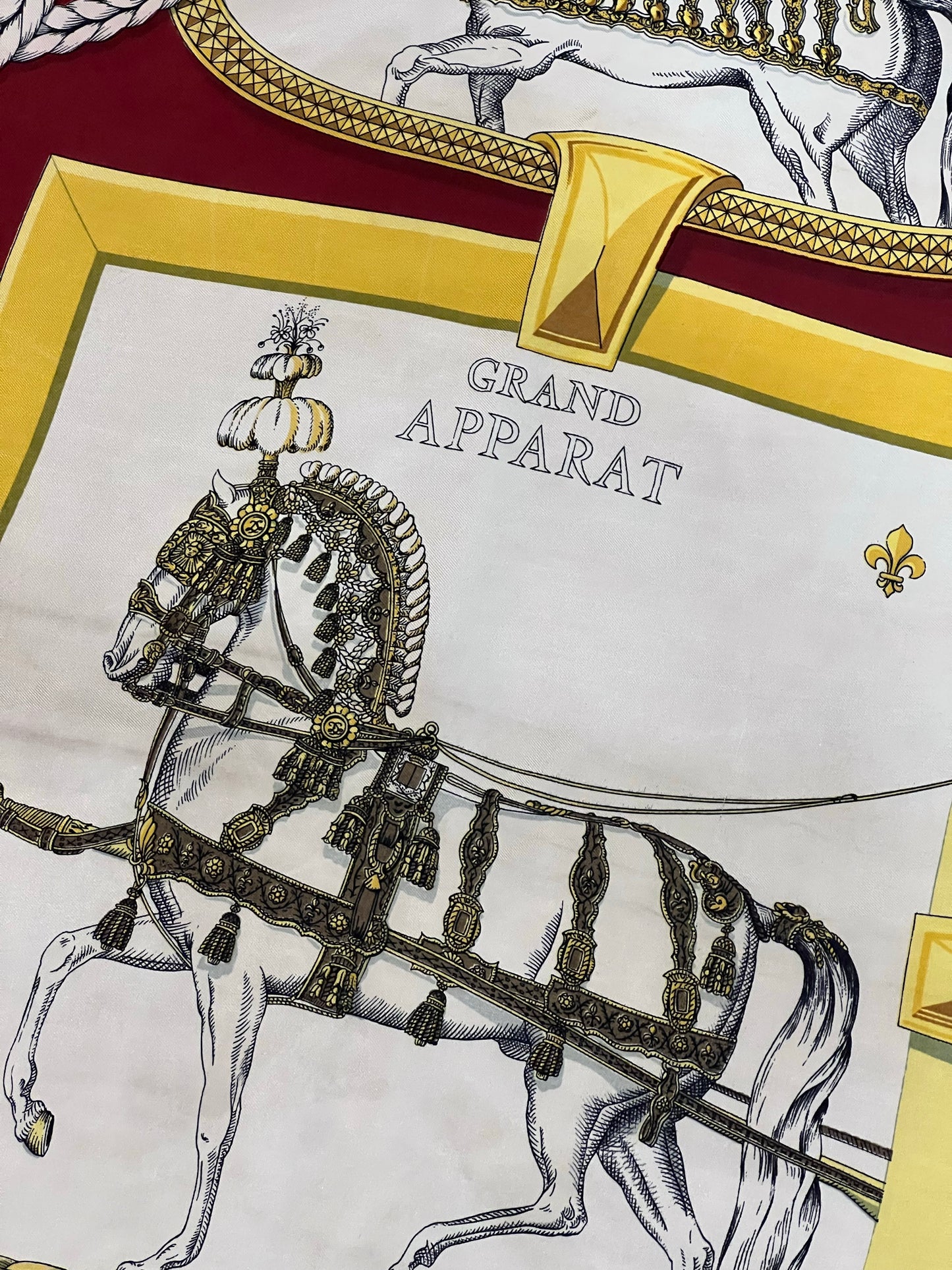 HERMES GRAND APPARAT SILK SCARF
