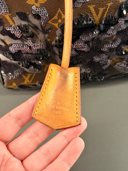 LOUIS VUITTON MONOGRAM FLEUR DE JAIS SPEEDY 30 BOSTON BAG