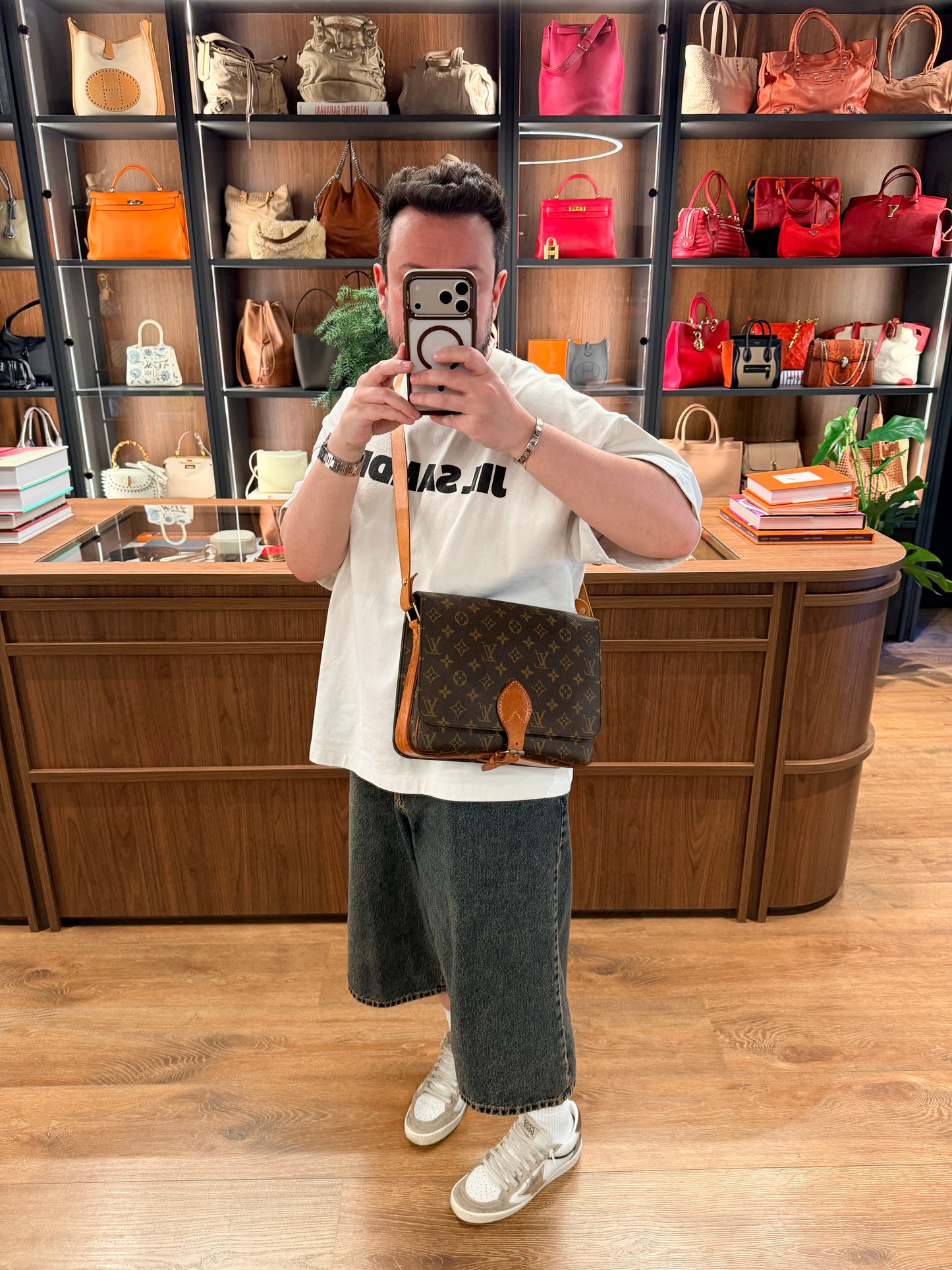 LOUIS VUITTON MONOGRAM CARTOUCHIERE GM CROSSBODY BAG