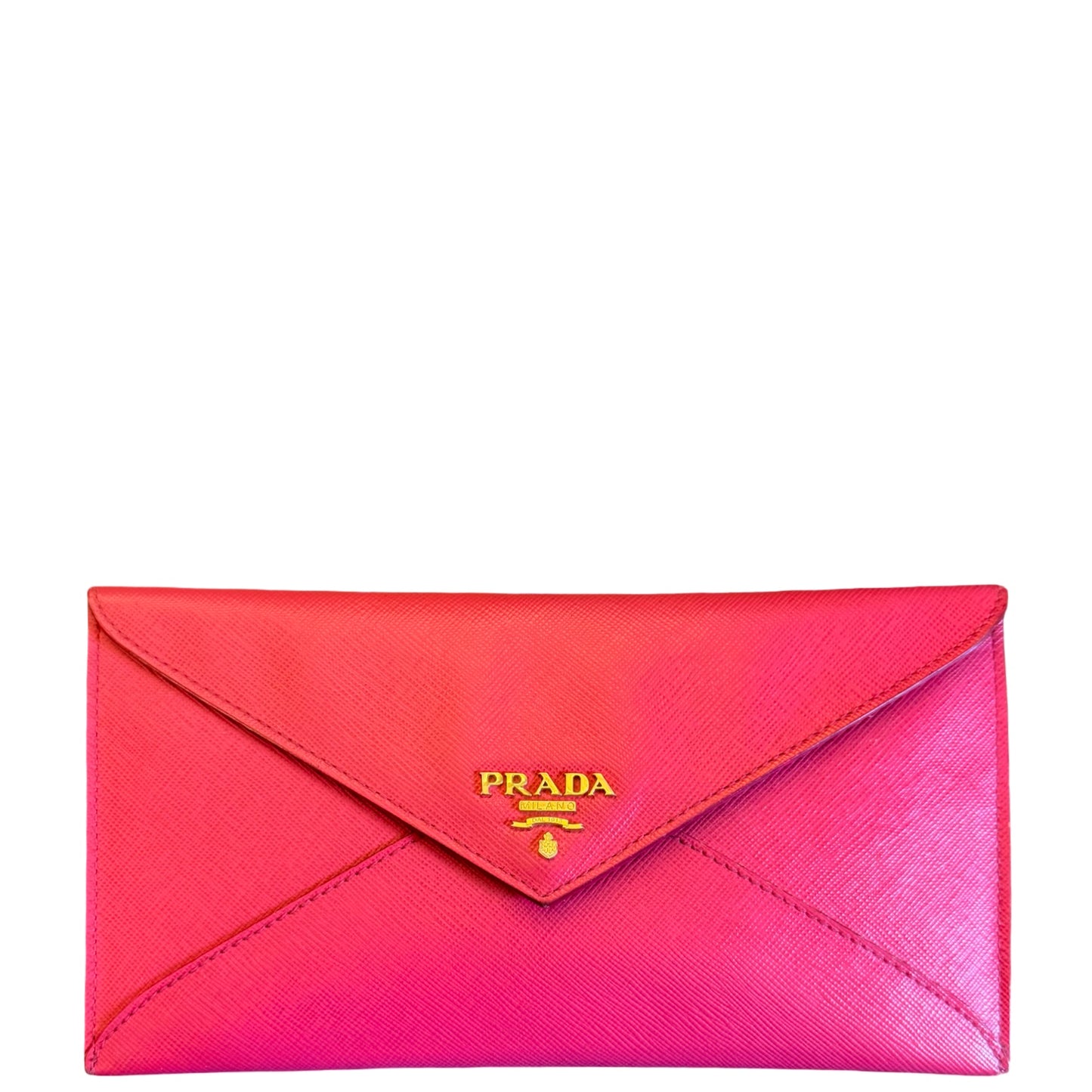 PRADA PINK SAFFIANO ENVELOPE WALLET
