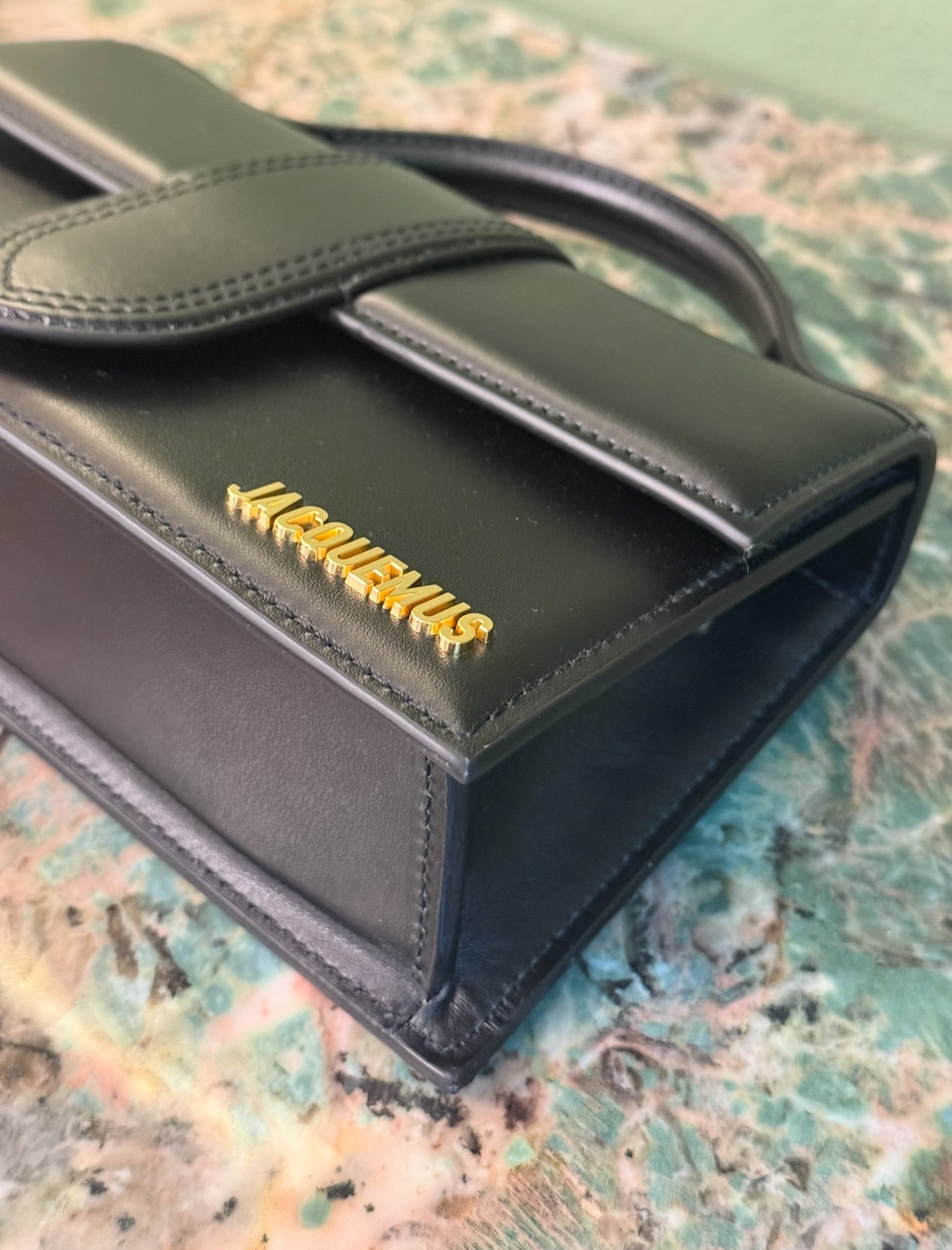 JAQUEMUS BLACK LE GRAND BAMBINO CROSSBODY BAG