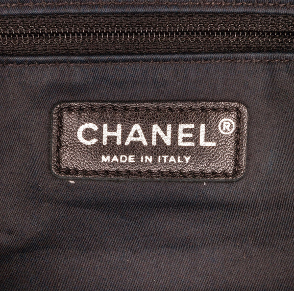 CHANEL BLACK & NAVY LARGE GIRL JACKET CROSSBODY BAG