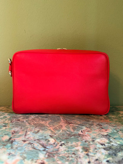 DIOR RED CANNAGE CAMERA CROSSBODY BAG