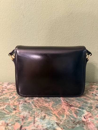 CELINE BLACK TEEN TRIOMPHE CORSSBODY BAG