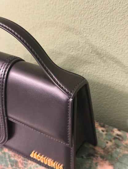 JAQUEMUS BLACK LE GRAND BAMBINO CROSSBODY BAG