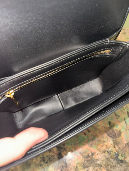 CELINE BLACK TEEN TRIOMPHE CORSSBODY BAG