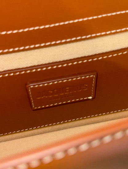 JAQUEMUS TAN LE GRAND BAMBINO CROSSBODY BAG