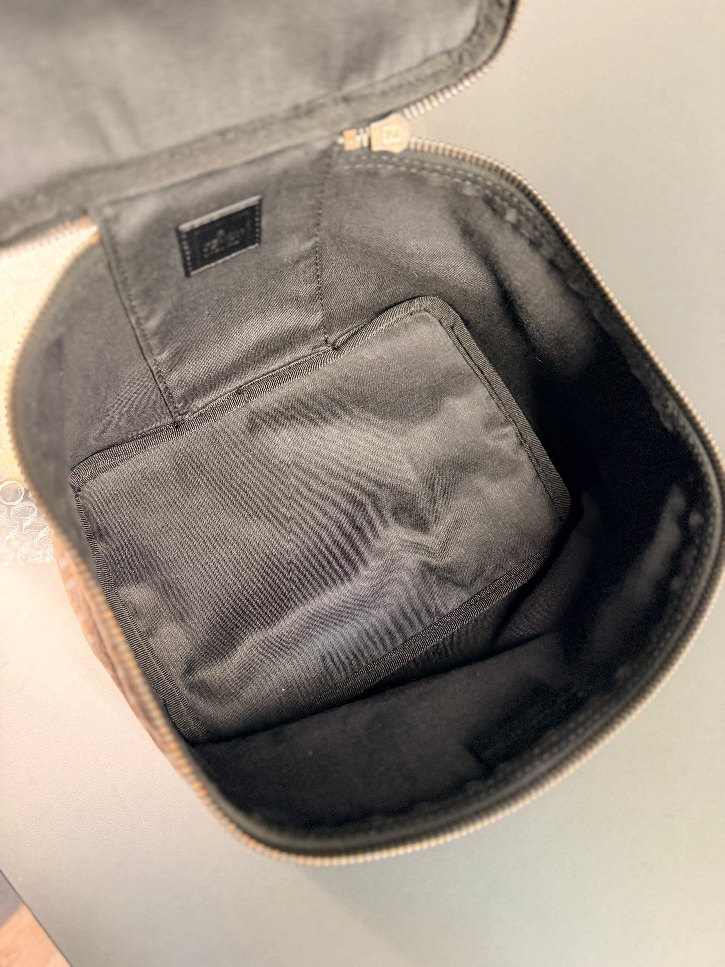 FENDI BROWN ZUCCHINO VANITY CASE