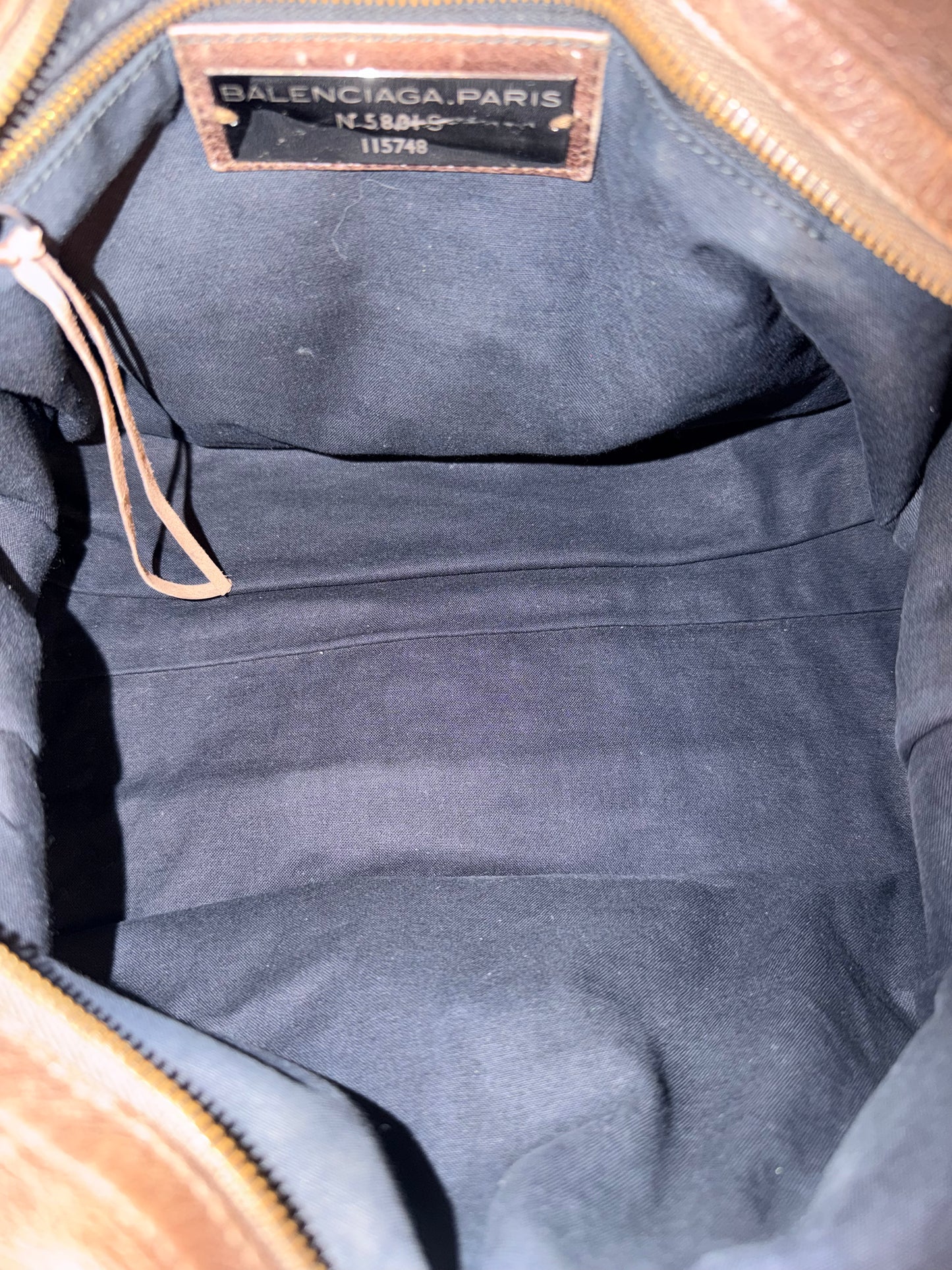 BALENCIAGA BROWN CLASSIC MEDIUM CITY HANDBAG