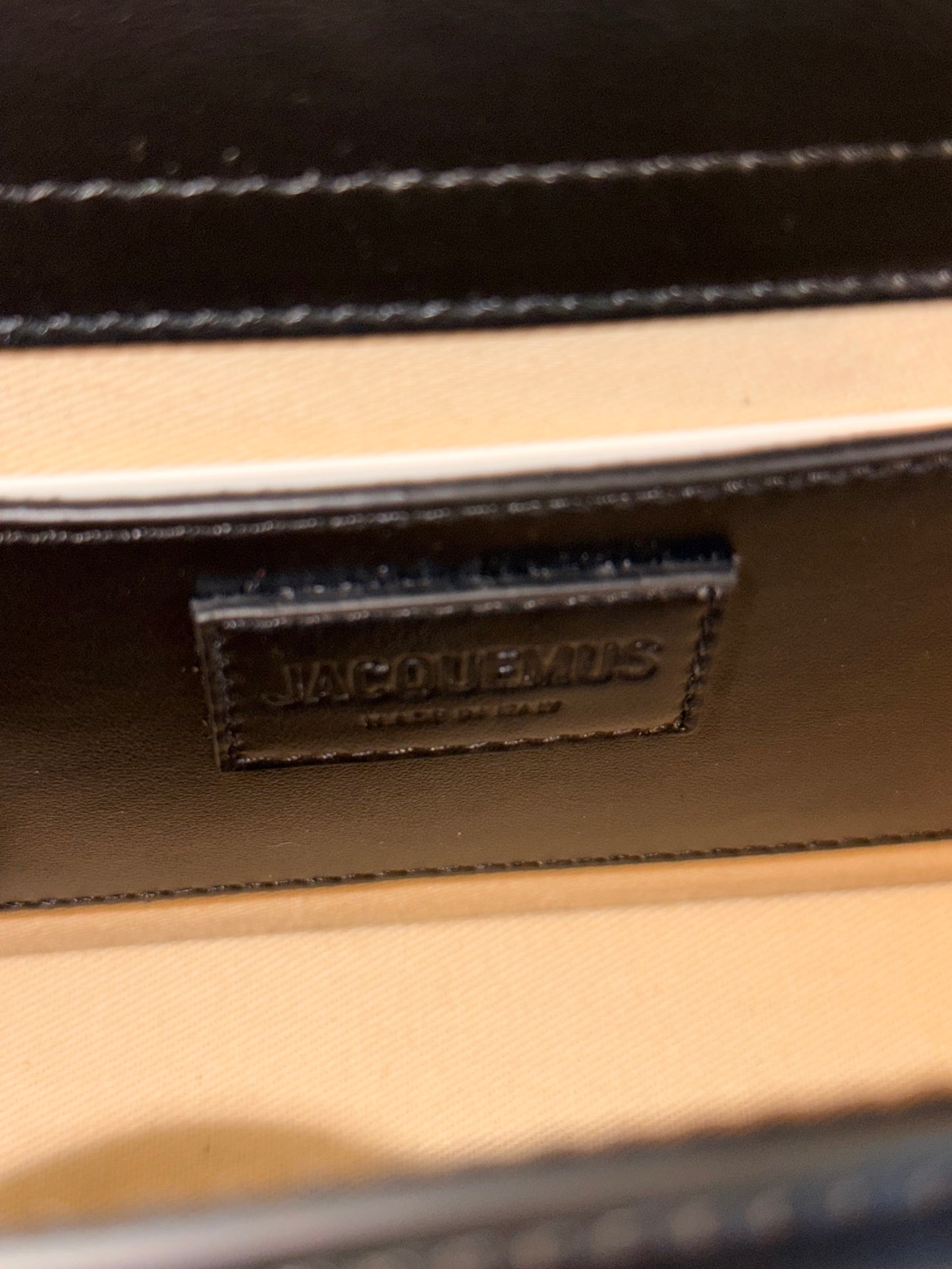 JAQUEMUS BLACK LE GRAND BAMBINO CROSSBODY BAG