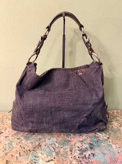 PRADA DENIM MEDIUM HOBO BAG
