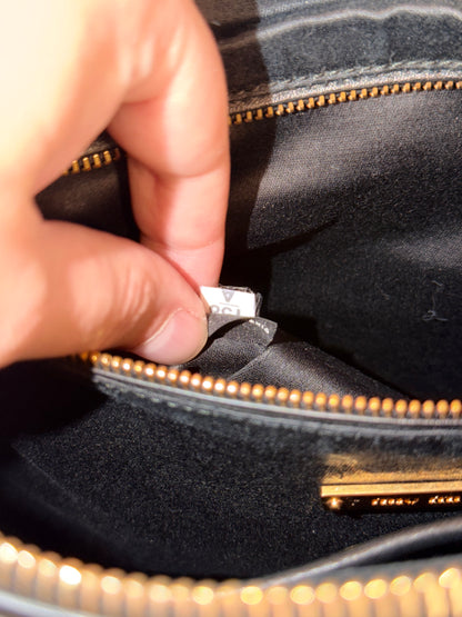 MIU MIU BLACK STUDDED POCHETTE
