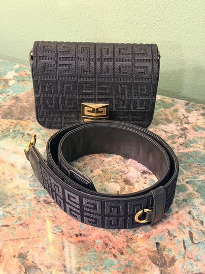 GIVENCHY BLACK MINI 4G CROSSBODY BAG