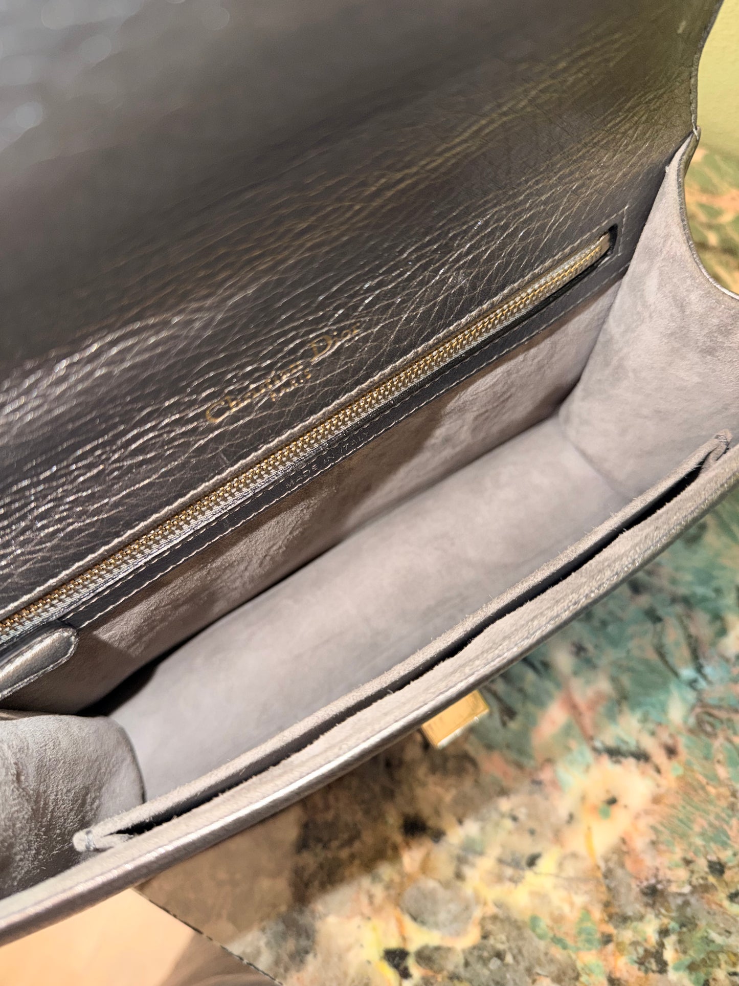 DIOR SILVER MEDIUM DIORAMA SHOULDER BAG