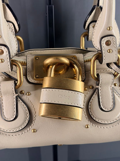 CHLOE CLOUDY CREAM SMALL PADDINGTON HANDBAG