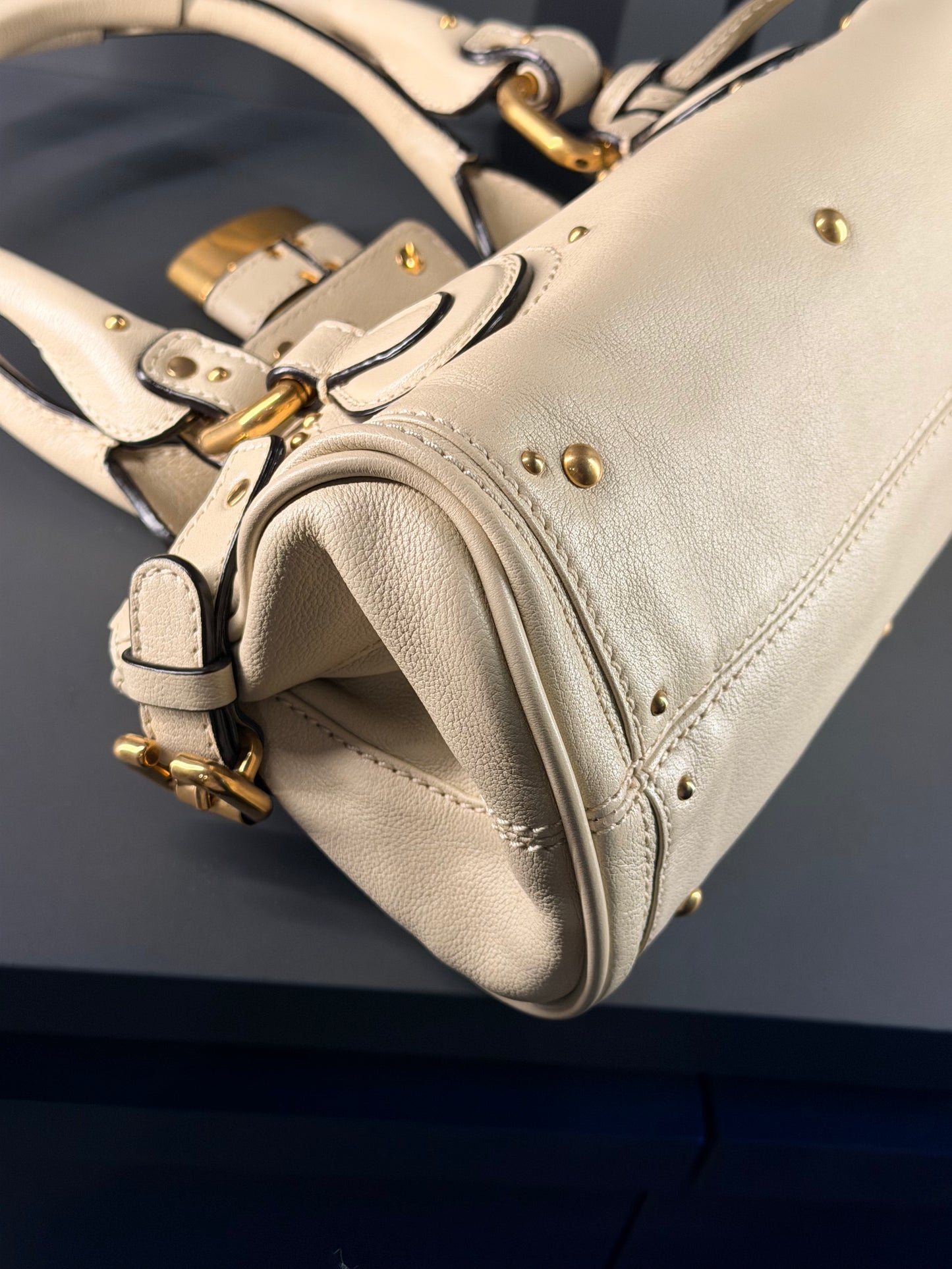 CHLOE CLOUDY CREAM SMALL PADDINGTON HANDBAG