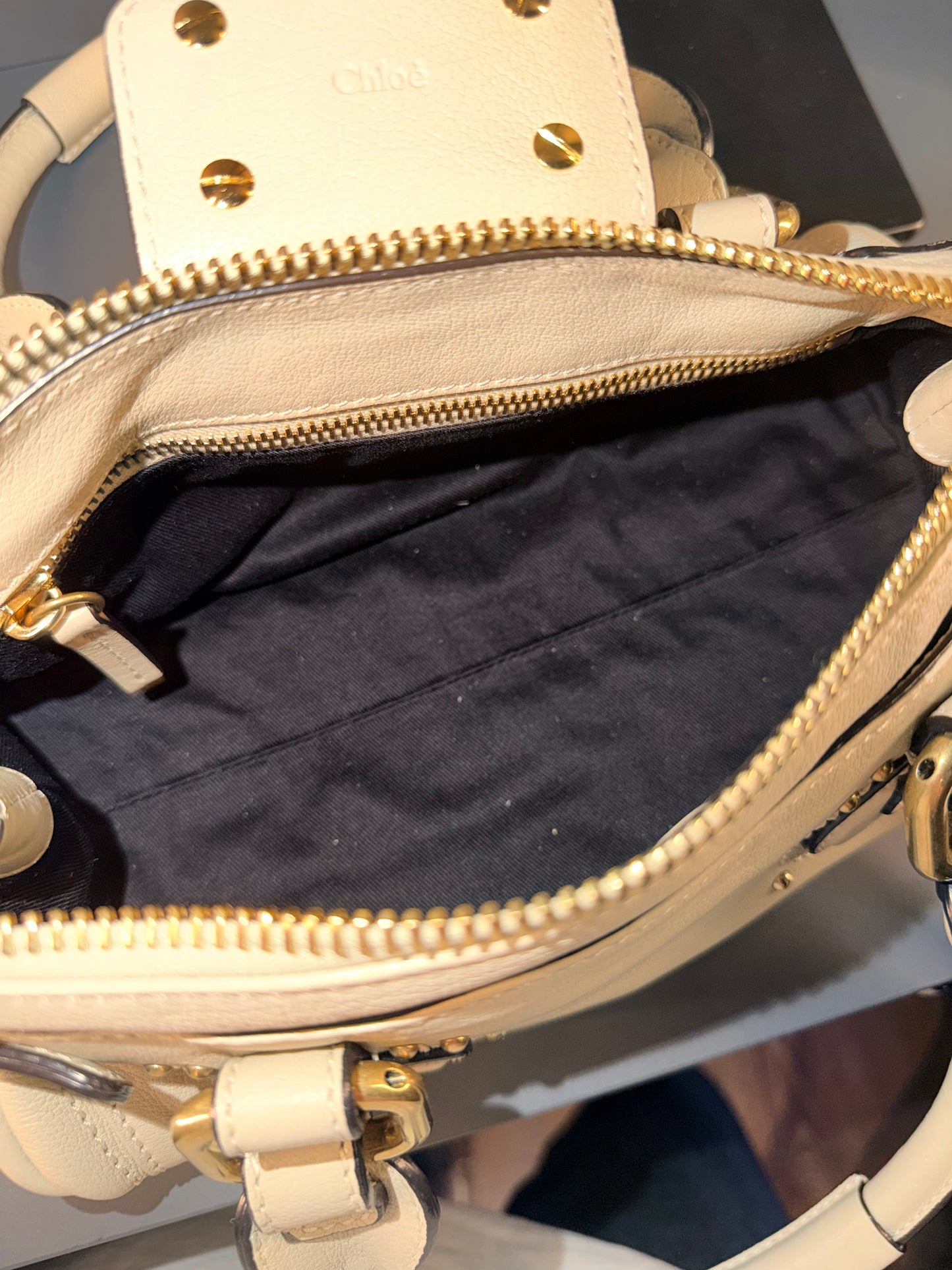 CHLOE CLOUDY CREAM SMALL PADDINGTON HANDBAG