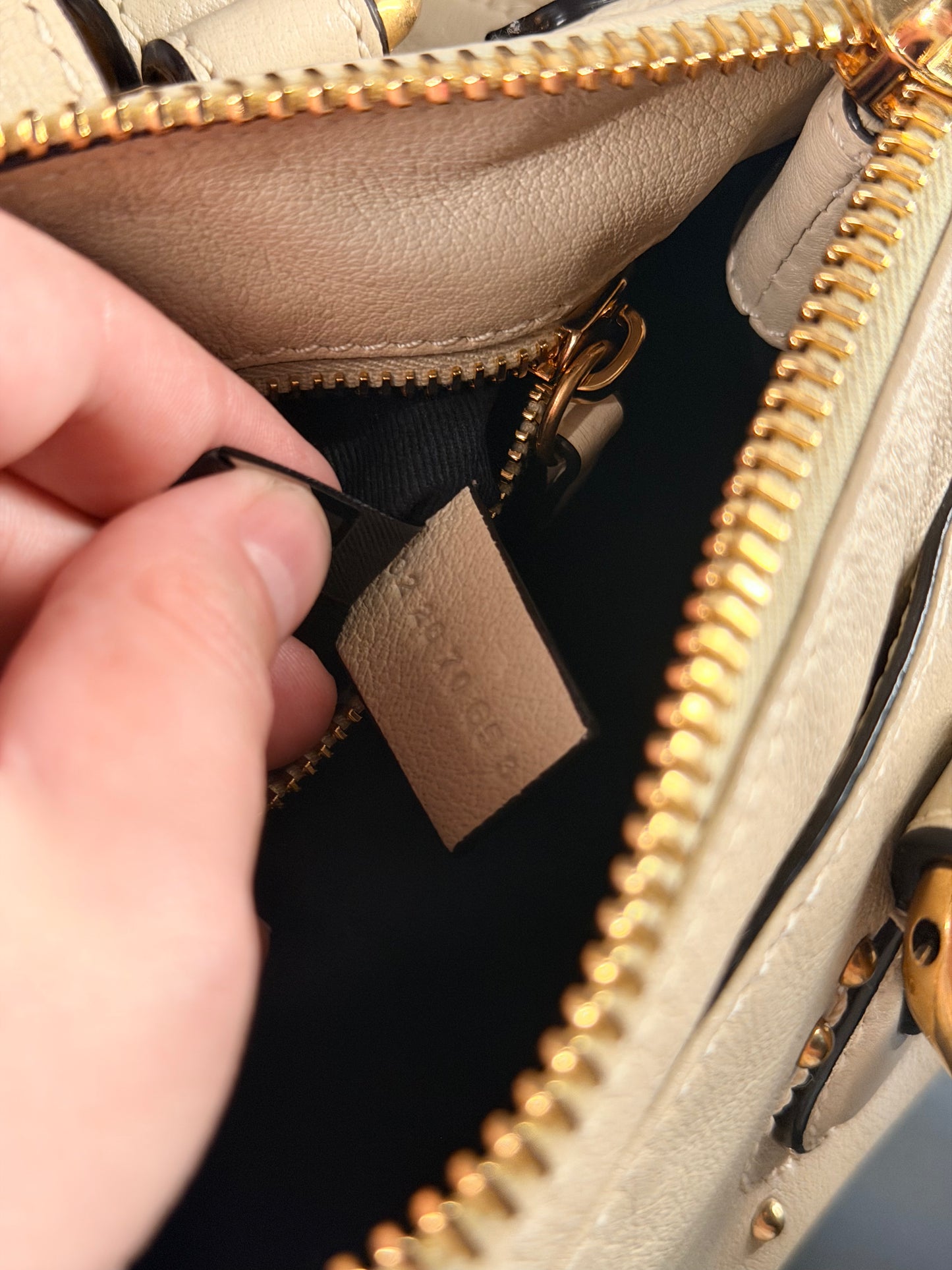 CHLOE CLOUDY CREAM SMALL PADDINGTON HANDBAG