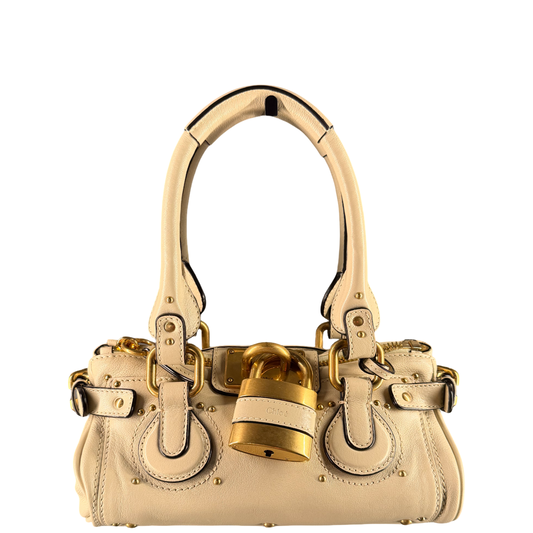 CHLOE CLOUDY CREAM SMALL PADDINGTON HANDBAG