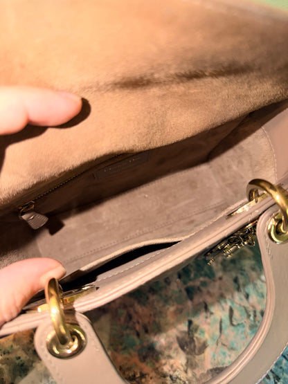 DIOR TAUPE SMALL MY ABC LADY DIOR HANDBAG