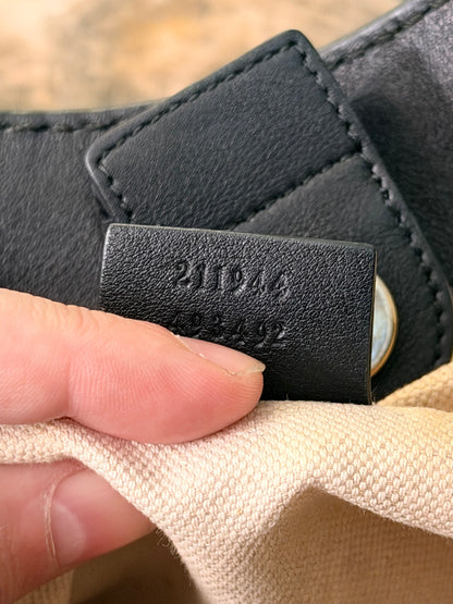 GUCCI BLACK GUCCISSIMA SUKEY HANDBAG