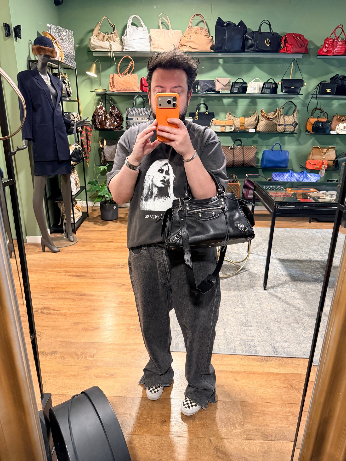 BALENCIAGA BLACK MEDIUM NEO CLASSIC CITY HANDBAG