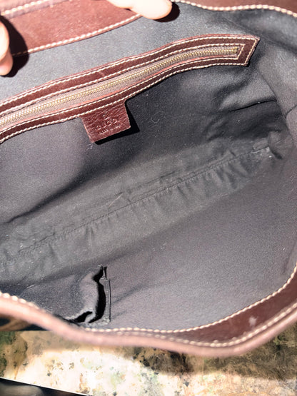 GUCCI HORSEBIT PRINT BOUVIER HOBO BAG