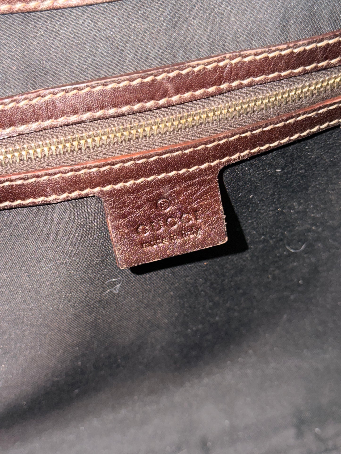GUCCI HORSEBIT PRINT BOUVIER HOBO BAG