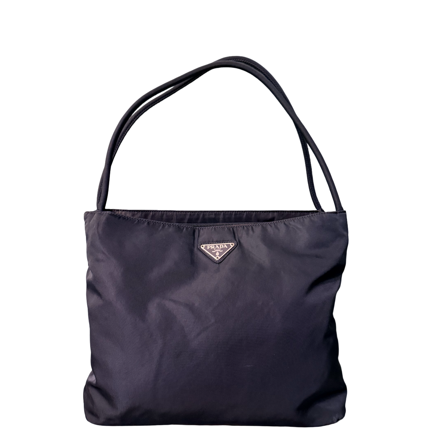 PRADA NAVY NYLON SHOULDER BAG