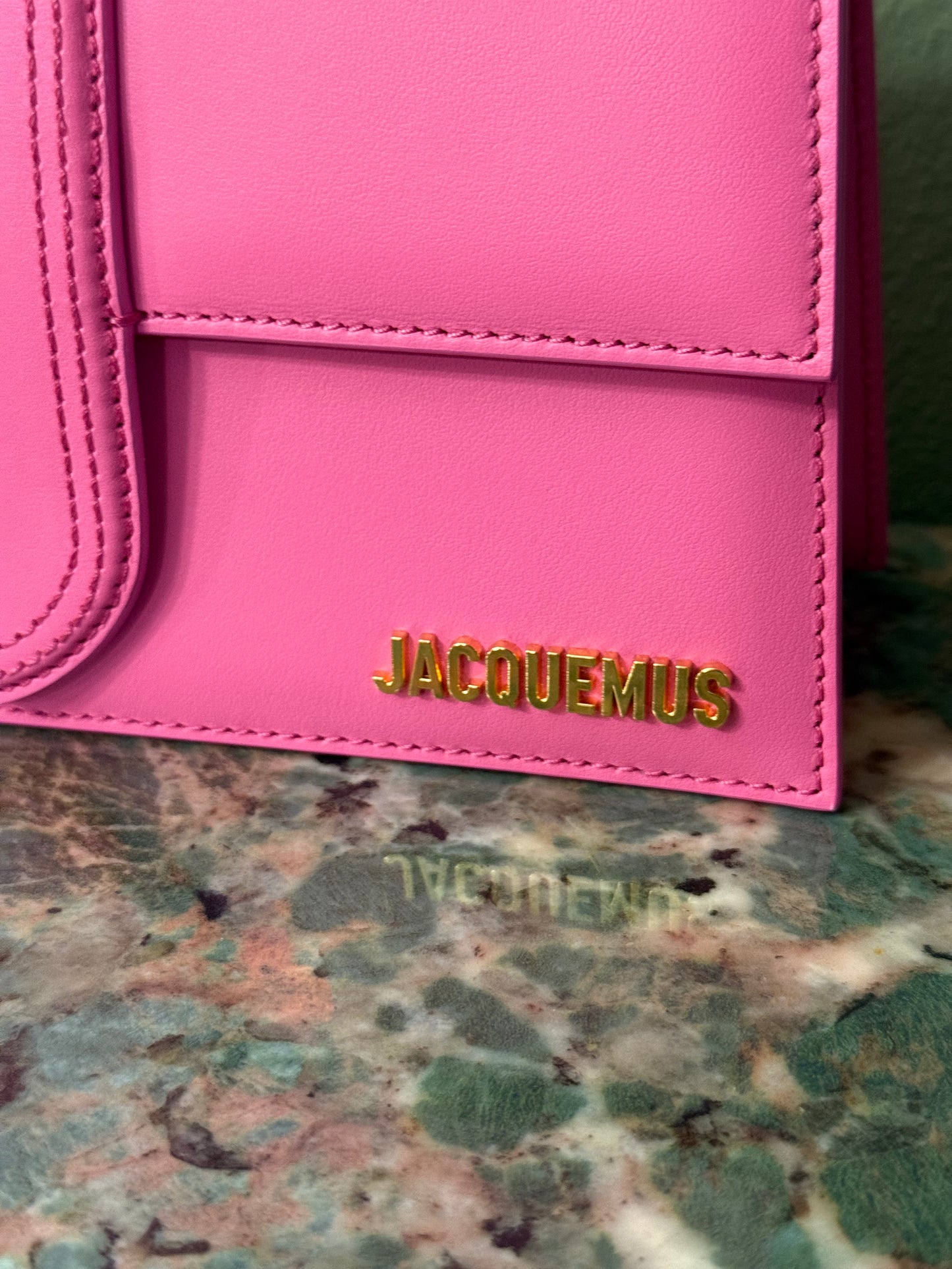 JAQUEMUS PINK LE GRAND BAMBINO CROSSBODY BAG