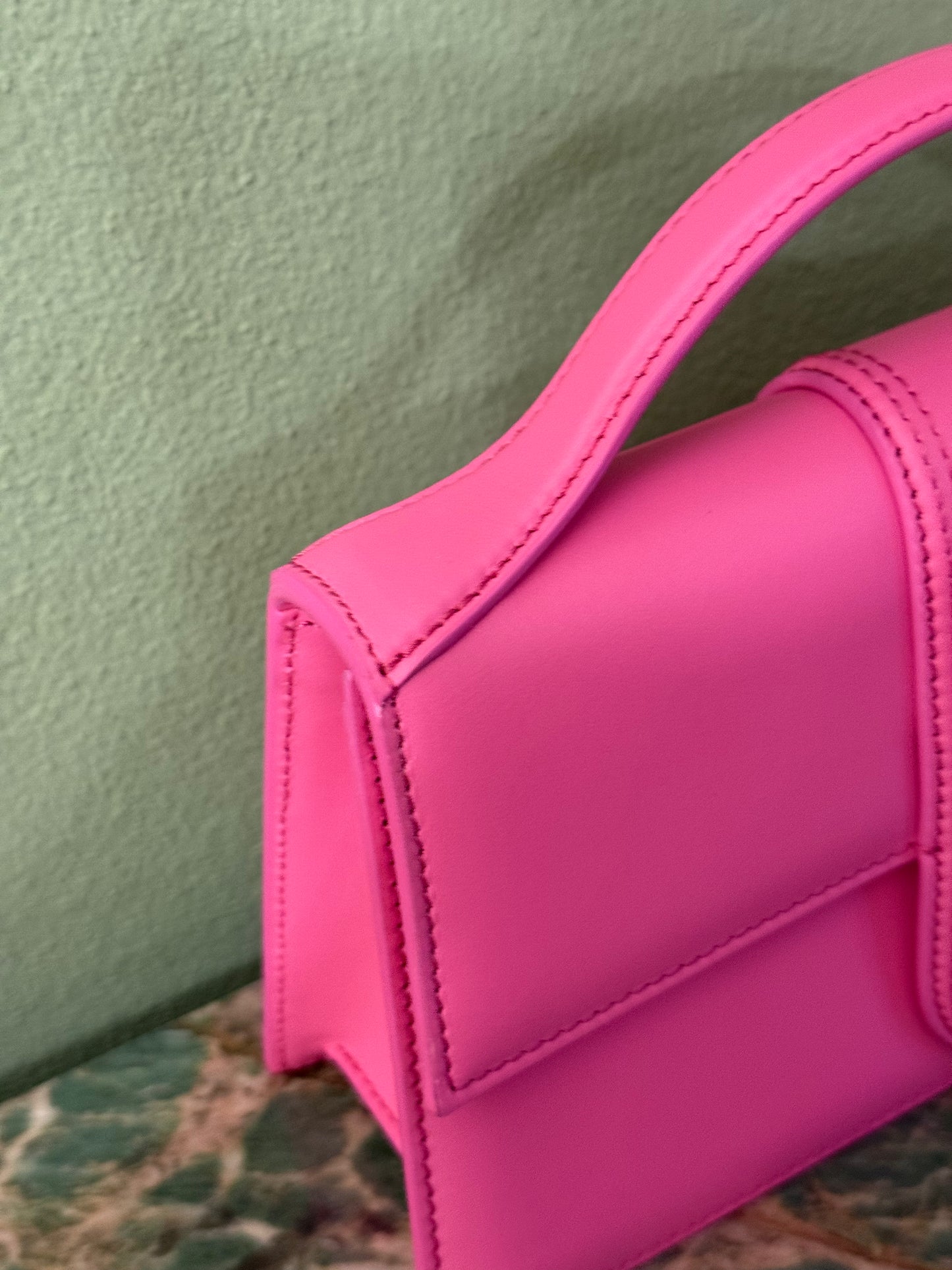 JAQUEMUS PINK LE GRAND BAMBINO CROSSBODY BAG