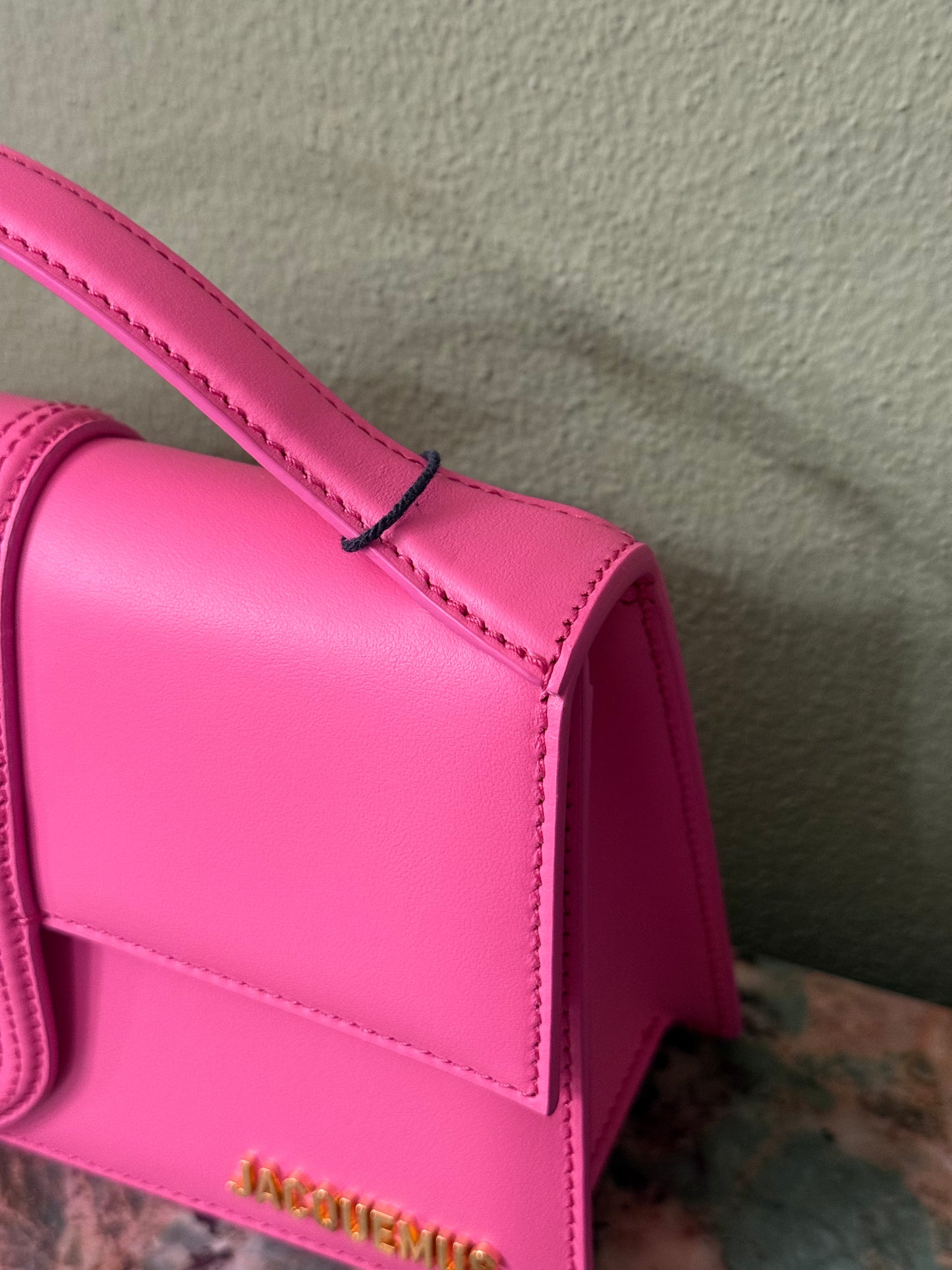 JAQUEMUS PINK LE GRAND BAMBINO CROSSBODY BAG