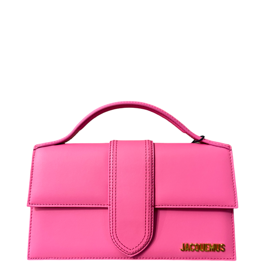 JAQUEMUS PINK LE GRAND BAMBINO CROSSBODY BAG