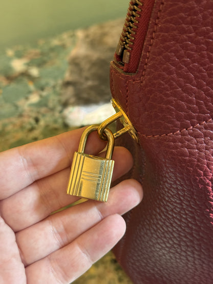 HERMÈS ROUGE H BOLIDE 35 HANDBAG