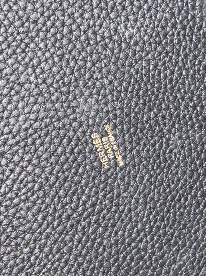 HERMÈS BLACK CLEMENCE PICOTIN LOCK 22 HANDBAG