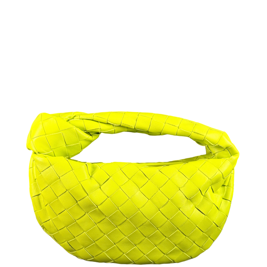 BOTTEGA VENETA LIME MINI JODIE HANDBAG