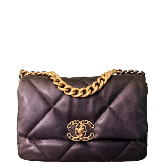 CHANEL BLACK SMALL 19 CROSSBODY BAG