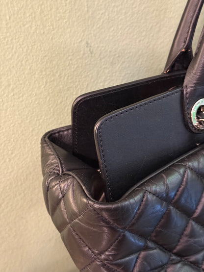 CHANEL BLACK NEO SOFT SHOPPING TOTE