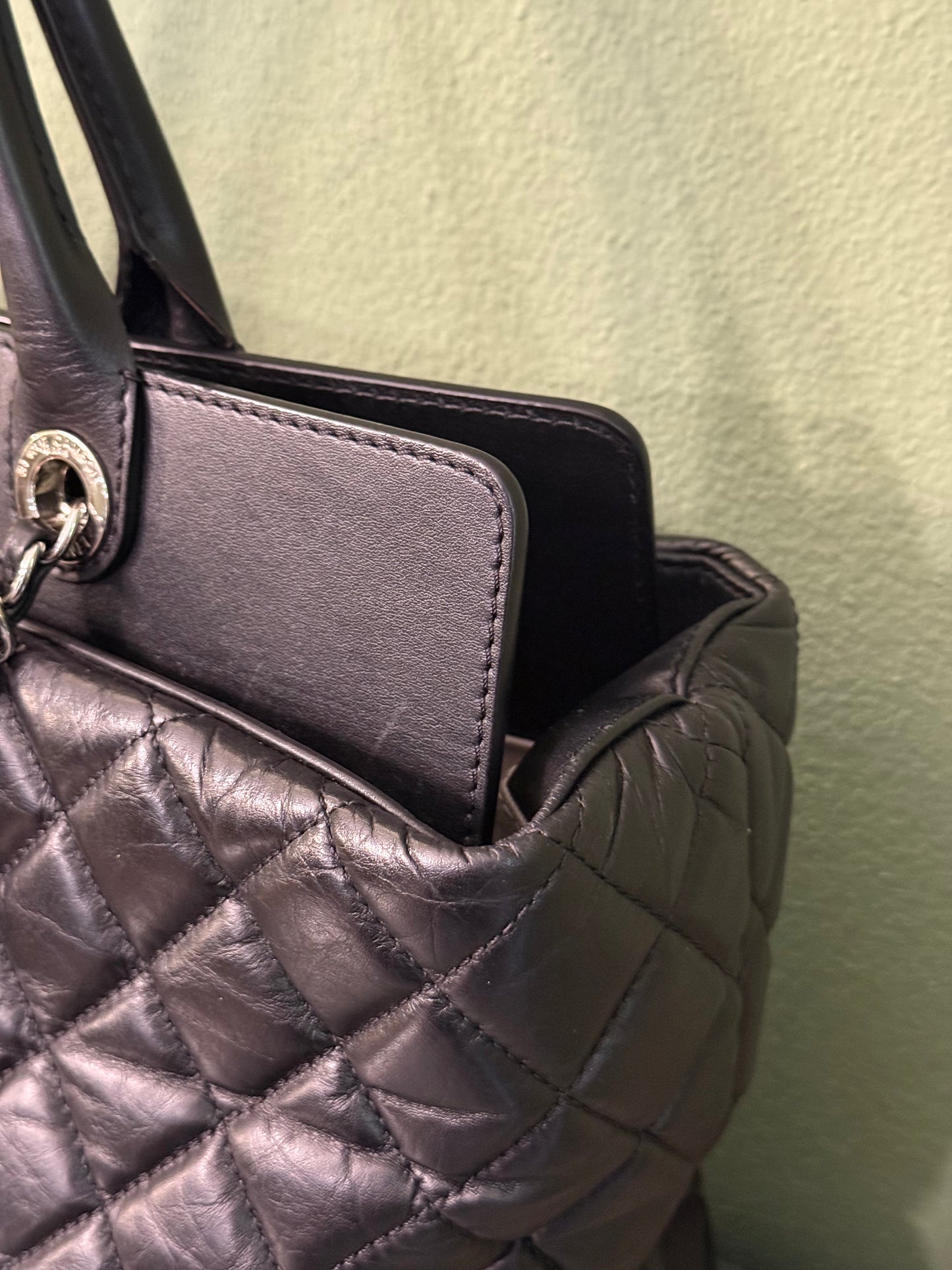 CHANEL BLACK NEO SOFT SHOPPING TOTE
