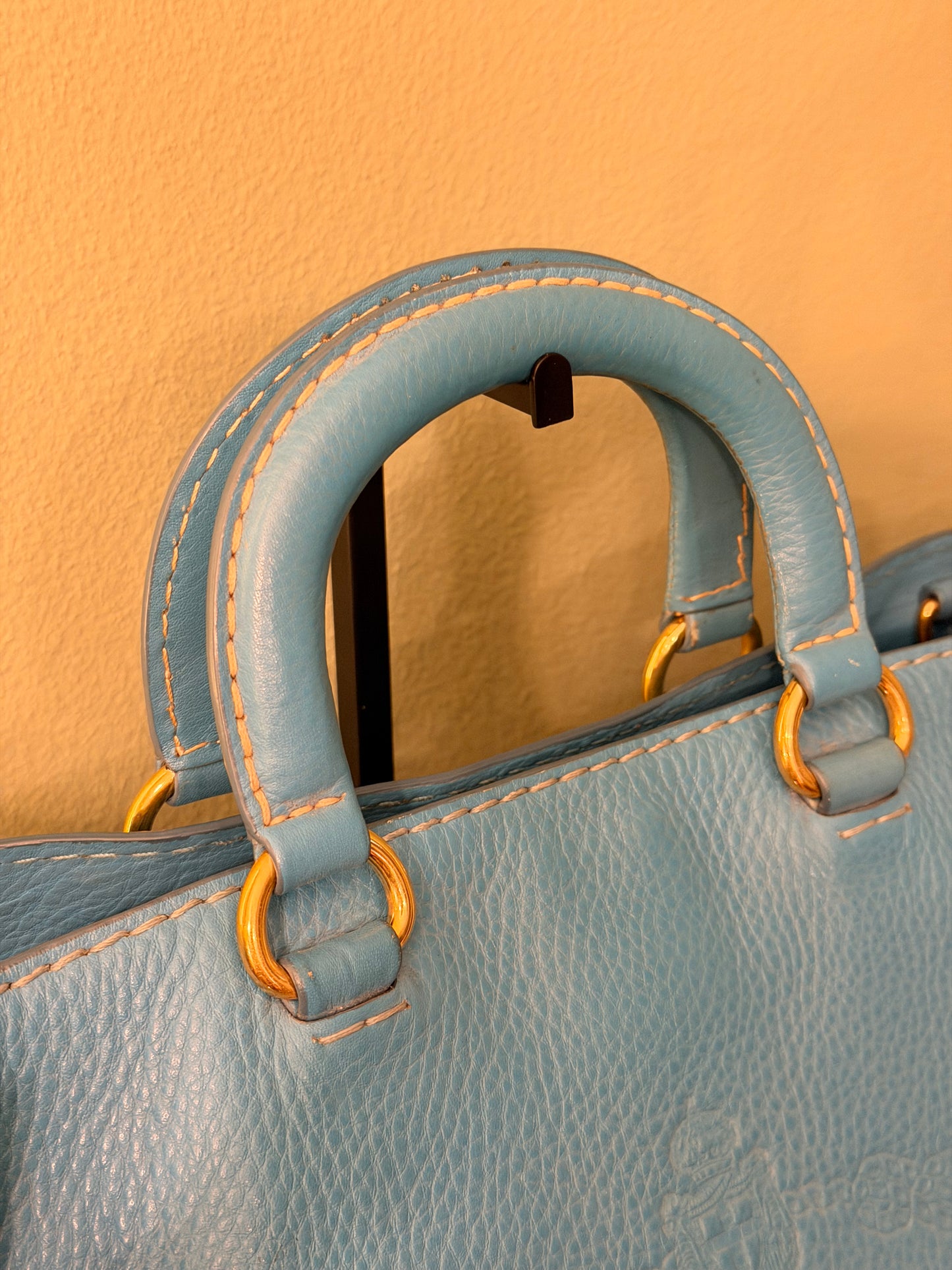 PRADA LIGHT BLUE LARGE TOTE BAG
