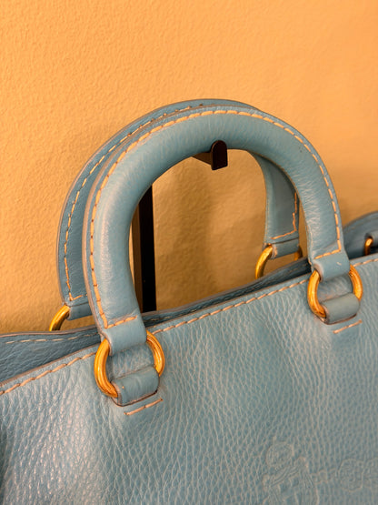 PRADA LIGHT BLUE LARGE TOTE BAG