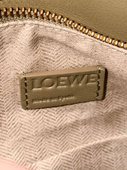 LOEWE GREEN SMALL PUZZLE EDGE CROSSBODY BAG