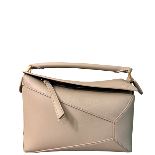 LOEWE GREEN SMALL PUZZLE EDGE CROSSBODY BAG