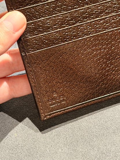 GUCCI GG CANVAS BI-FOLD COMPACT WALLET