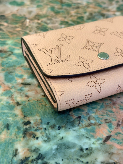 LOUIS VUITTON PINK MAHINA IRIS BI FOLD WALLET